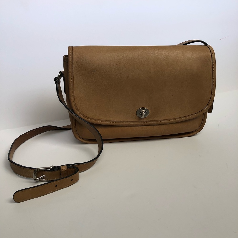 Vintage Coach Tan City Bag - Picture 1 of 6